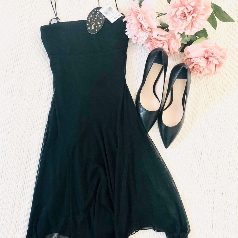 My Michelle Little Black Midi  Dress NWT Size S